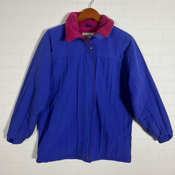 L.L. Bean Blue and Pink Ski Jacket - Picture 1 of 11